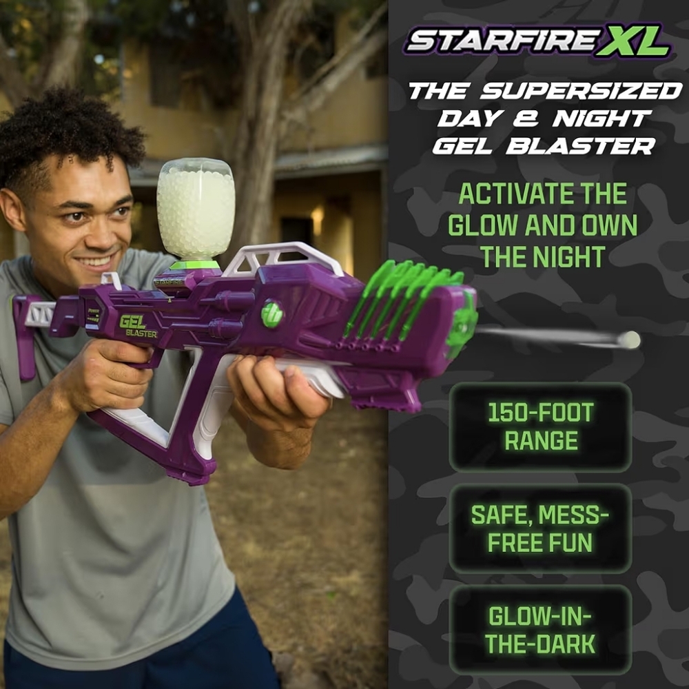 Gel Blaster Starfire XL - Glow-in-The-Dark Supersized Toy Gel Blasters - Picture 2 of 6